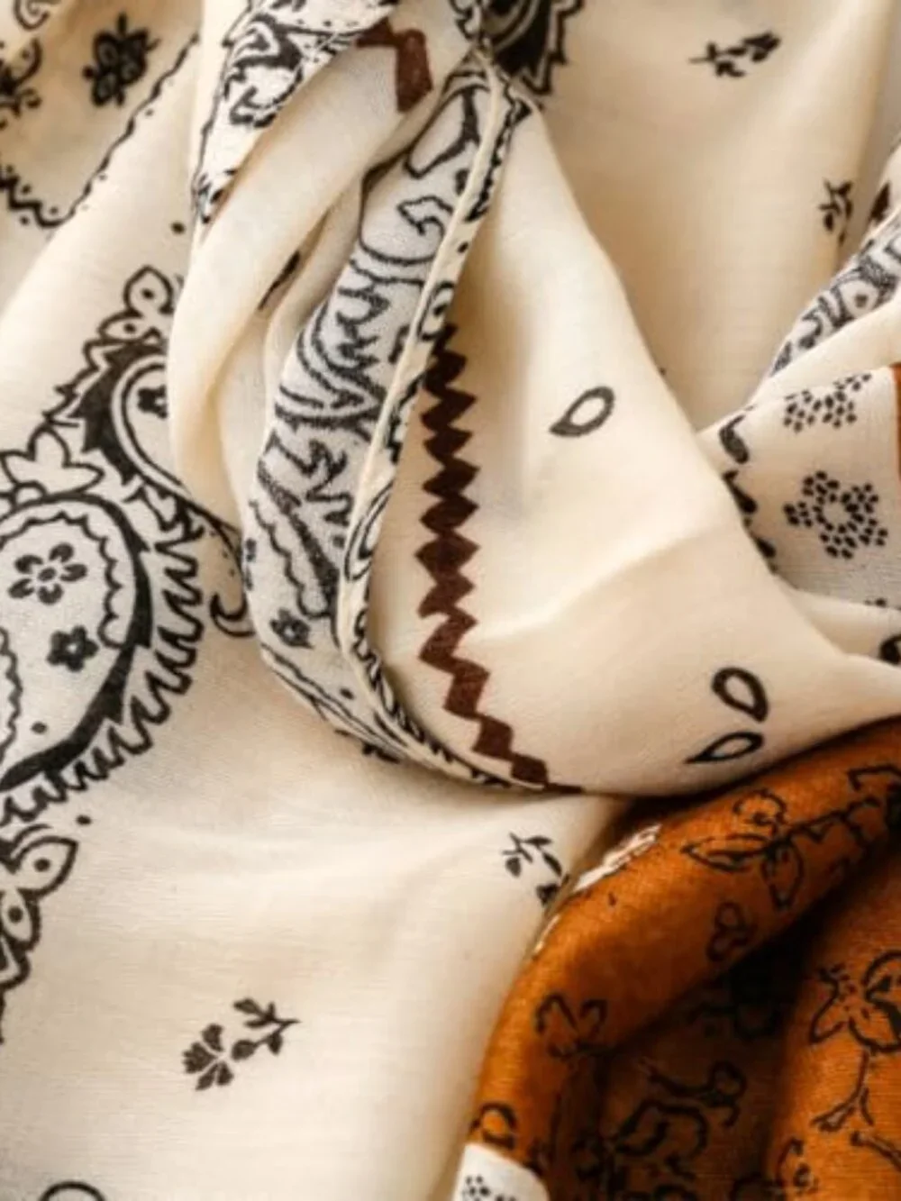 Bohemian Fringed Beaded Pashmina Shawl Wrap Lightweight Oversized Scarf